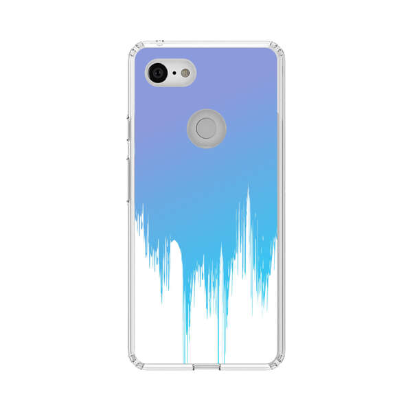 Abstract Blue and Purple Dripping Paint Google Pixel 3 Case