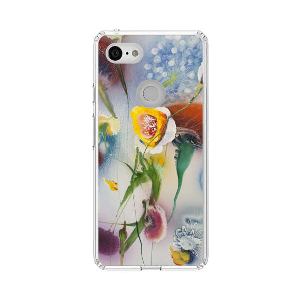 Abstract Colorful Flowers Google Pixel 3 Case