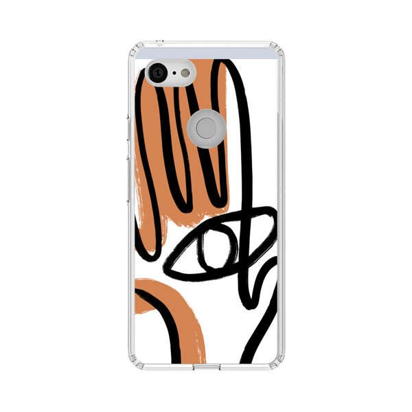 Abstract Minimalist Hand with Eye Google Pixel 3 Case