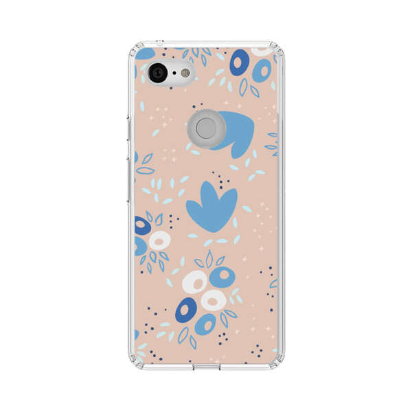 Blue Floral Pattern Google Pixel 3 Case