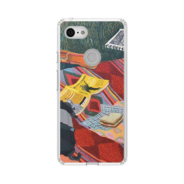 Charming Picnic Scene with Blanket and Food Google Pixel 3 Case