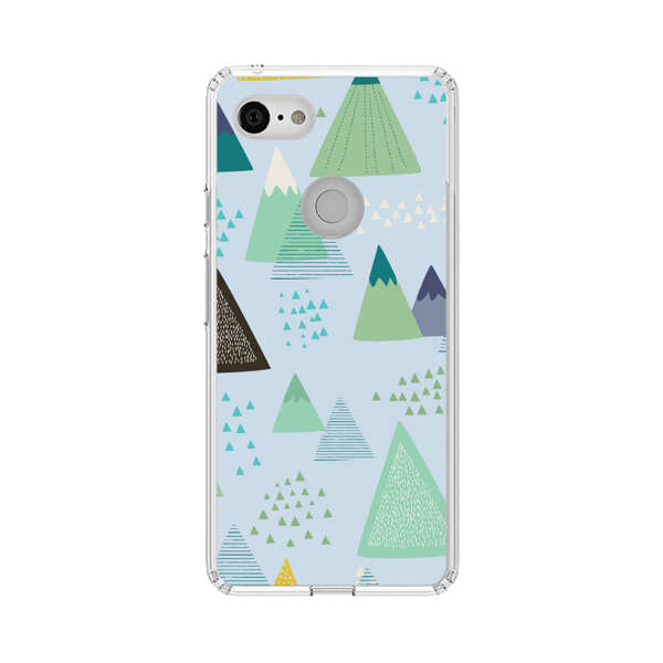 Colorful Abstract Mountain Pattern Google Pixel 3 Case
