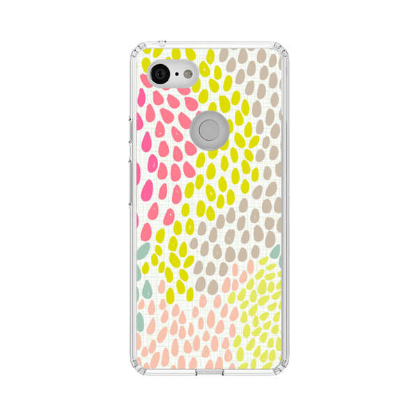 Colorful Abstract Teardrop Pattern Google Pixel 3 Case