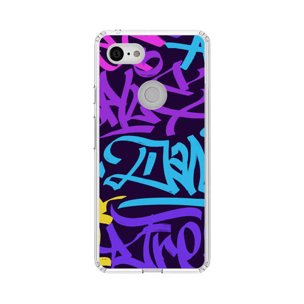 Colorful Graffiti Pattern Google Pixel 3 Case