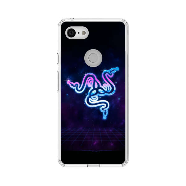 Glowing Neon Triple Snake Google Pixel 3 Case