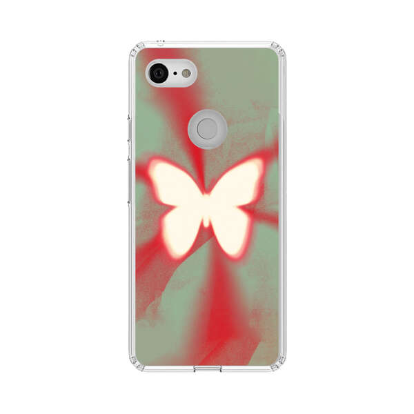 Glowing White Butterfly Abstract Radiant Design Google Pixel 3 Case