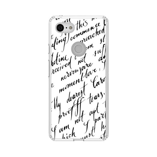 Handwritten Calligraphy Google Pixel 3 Case