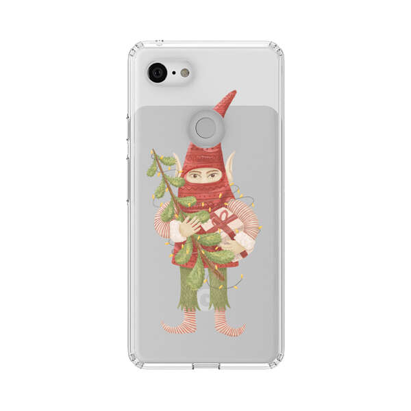 Holiday Gnome with Mistletoe and Gift Google Pixel 3 Case