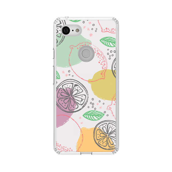 Lemon Colorful Abstract Pattern Google Pixel 3 Case