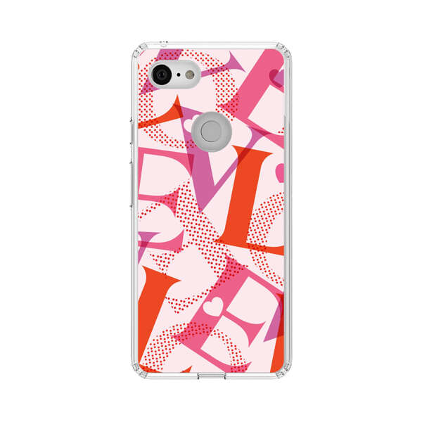 Love Colorful Letters Pattern Google Pixel 3 Case