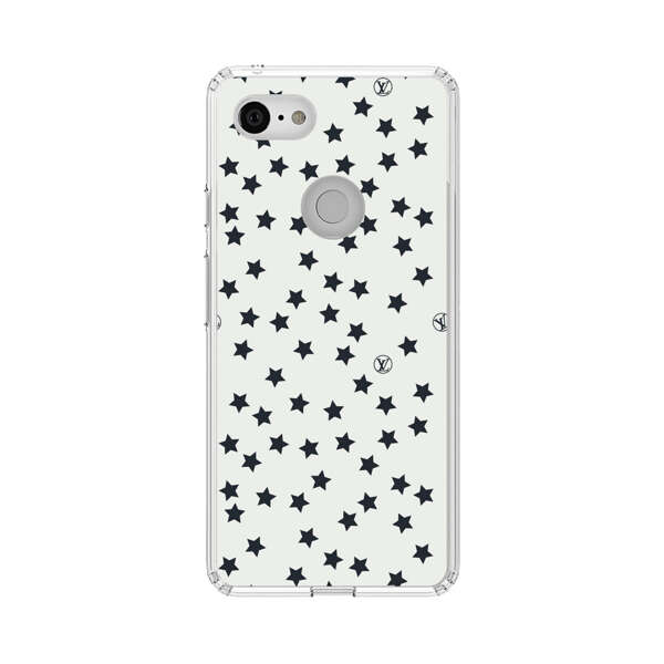 Minimalist Black Stars Pattern Google Pixel 3 Case