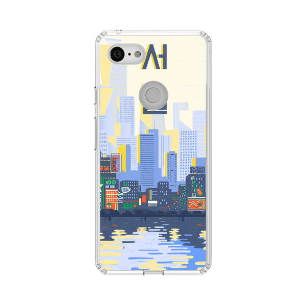 Modern City Skyline Reflection Google Pixel 3 Case