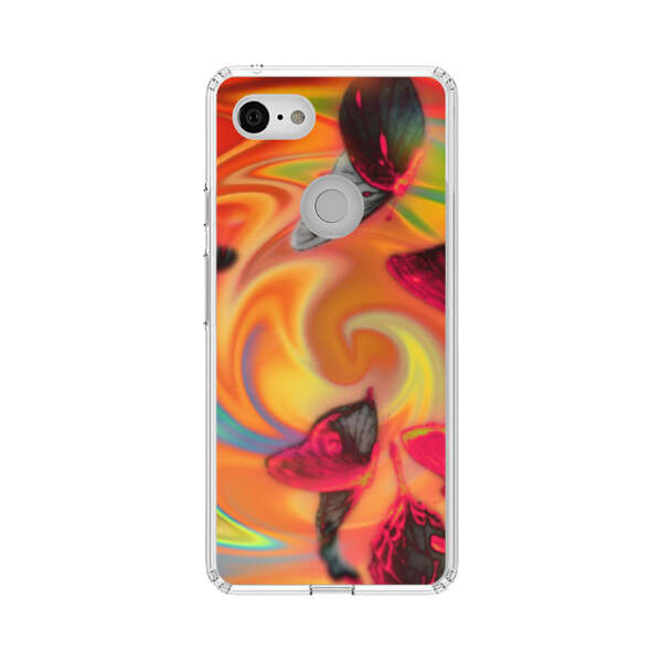 Psychedelic Butterflies Swirl Google Pixel 3 Case