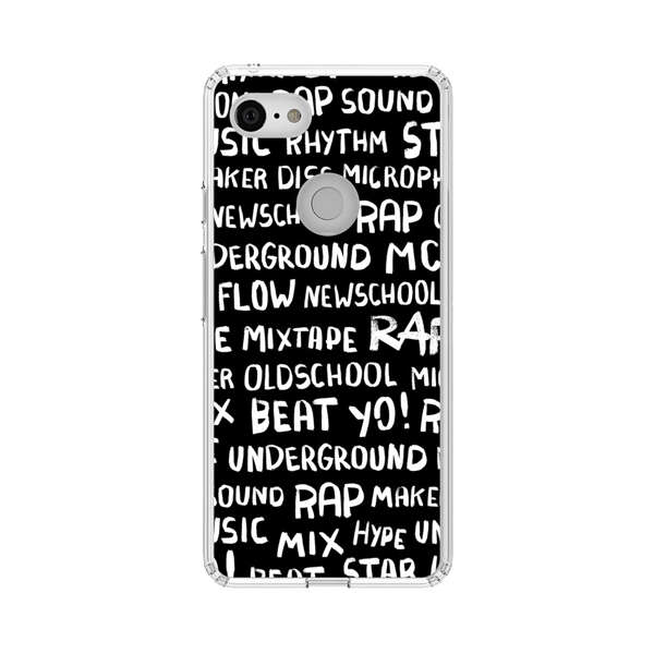Rap Hip Hop Words Collage Google Pixel 3 Case