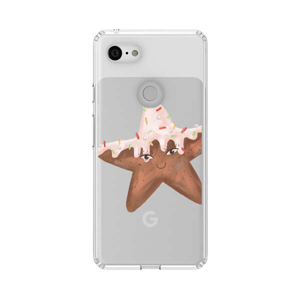 Smiling Gingerbread Star Cookie Google Pixel 3 Case
