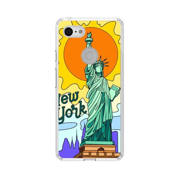Statue of Liberty New York Artistic Sun Google Pixel 3 Case