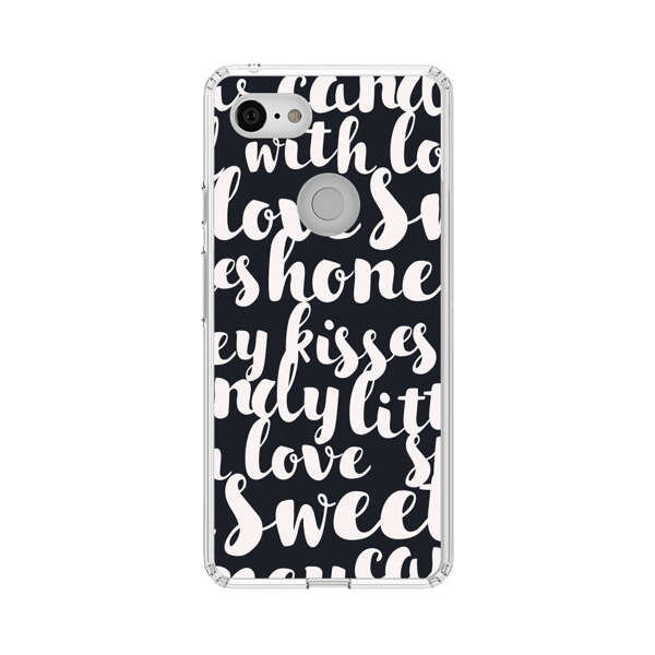 Sweet Honey Kisses Love Sugar Candy Pattern Google Pixel 3 Case