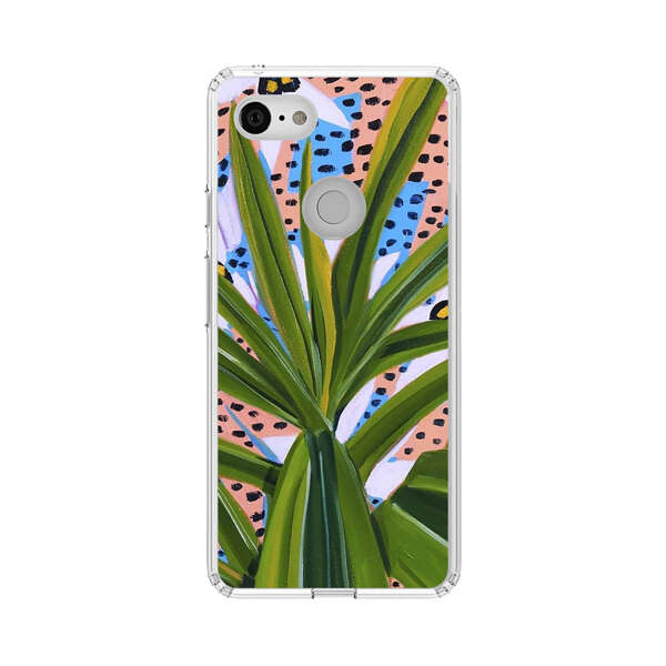 Tropical Leaves Abstract Pattern Google Pixel 3 Case
