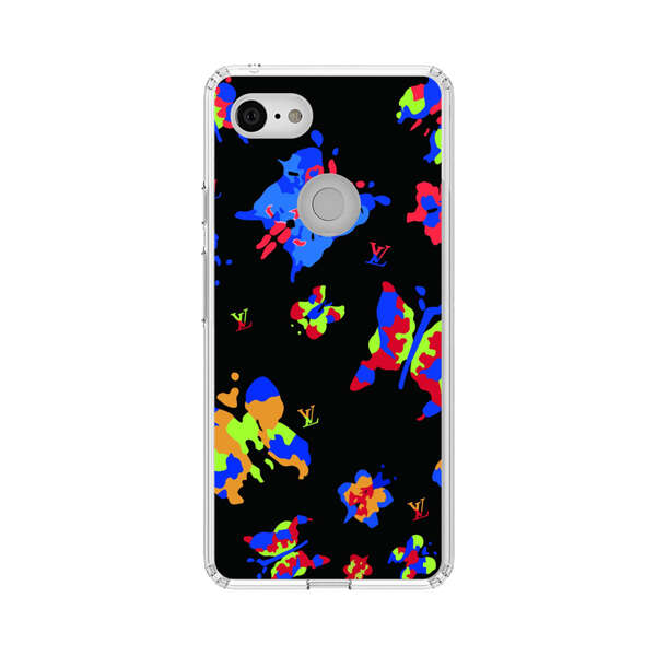 Vibrant Abstract Butterflies and Floral Splashes Google Pixel 3 Case