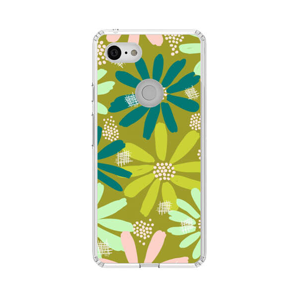 Vibrant Floral Daisy Pattern Google Pixel 3 Case