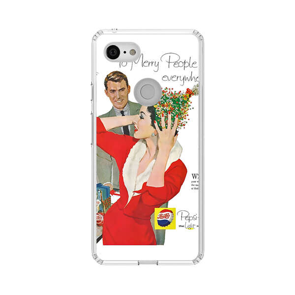 Vintage Pepsi-Cola Holiday Advertisement Google Pixel 3 Case