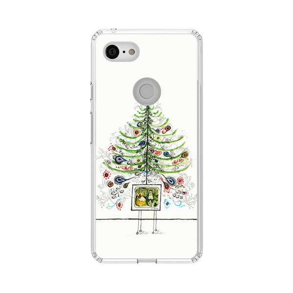 Whimsical Christmas Tree Artistic Design Google Pixel 3 Case