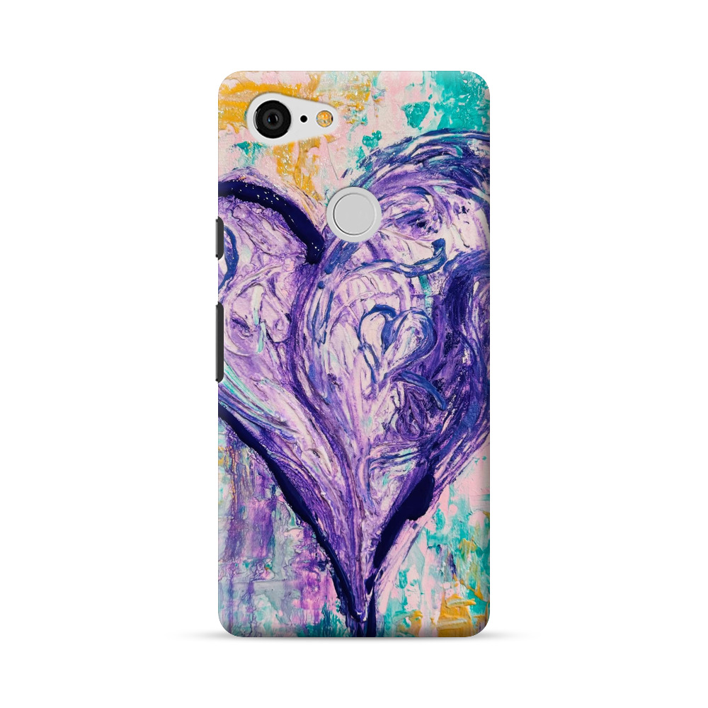 heart artwork Google Pixel 3 Hard Case