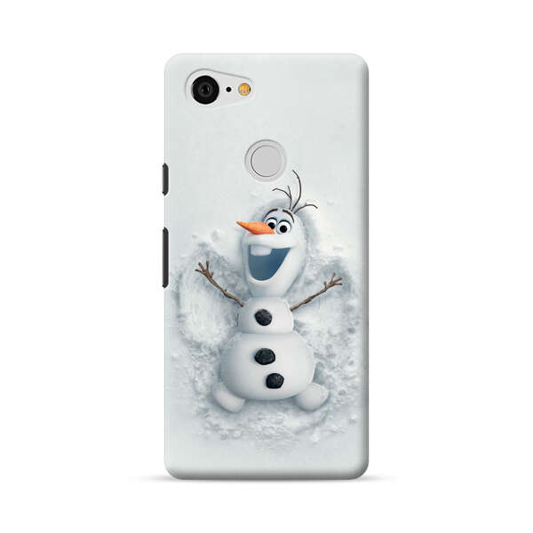frozen snowman Google Pixel 3 Hard Case