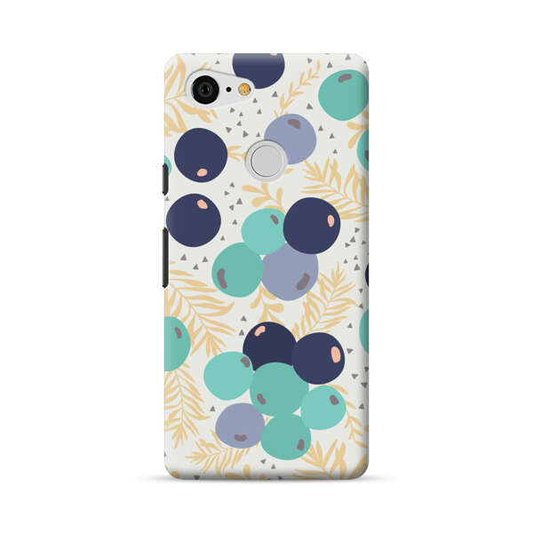 Abstract Berries Pattern Google Pixel 3 Hard Case
