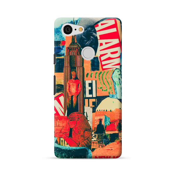 Artistic Urban Collage Google Pixel 3 Hard Case