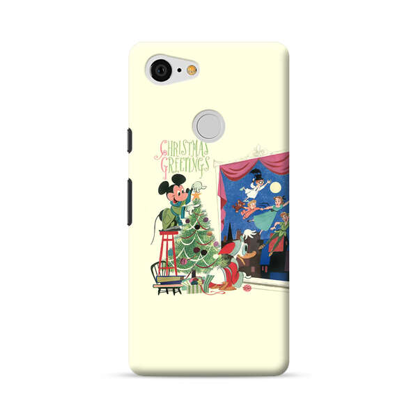 Christmas Disney Mickey Mouse and Peter Pan Google Pixel 3 Hard Case