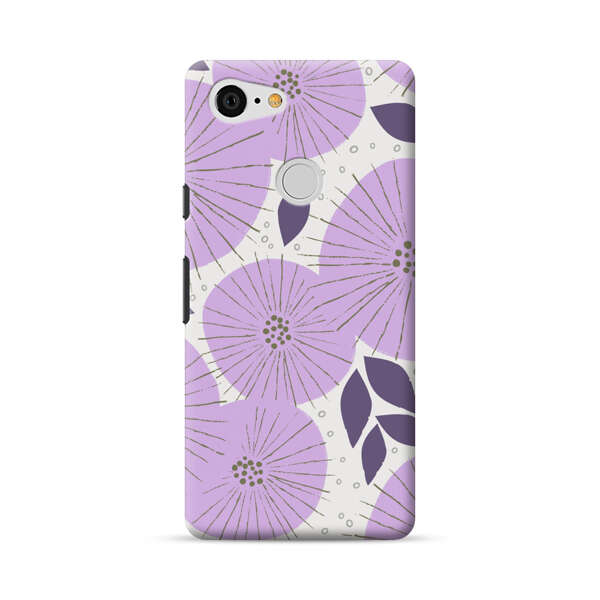 Lavender Flower Pattern Google Pixel 3 Hard Case