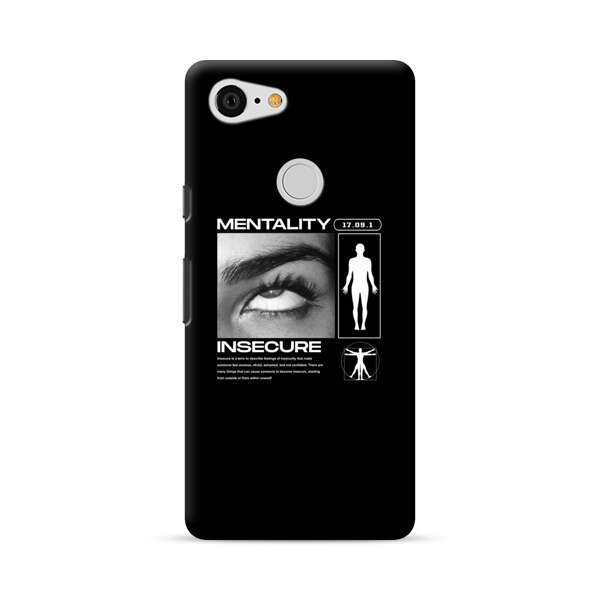 Mentality Insecure Eye Art Google Pixel 3 Hard Case