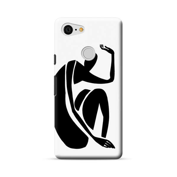Minimalist Abstract Human Figure Google Pixel 3 Hard Case