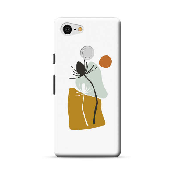 Minimalist Abstract Nature Design Google Pixel 3 Hard Case