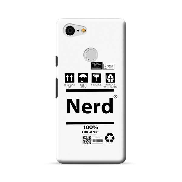 Minimalist Nerd Shipping Icons Design Google Pixel 3 Hard Case
