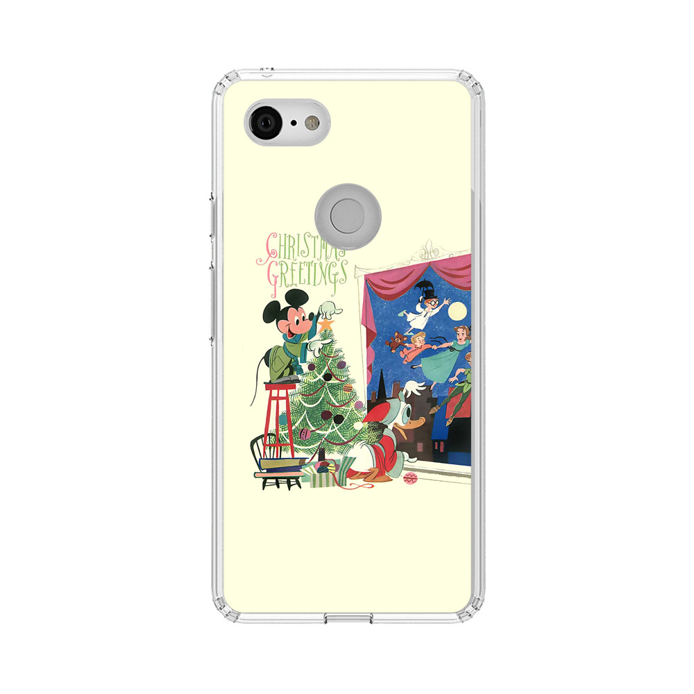Christmas Disney Mickey Mouse and Peter Pan Google Pixel 3 XL Case