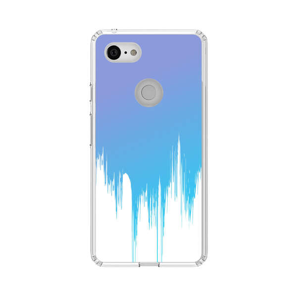 Abstract Blue and Purple Dripping Paint Google Pixel 3 XL Case
