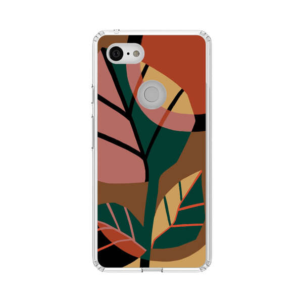 Abstract Geometric Leaves Design Google Pixel 3 XL Case