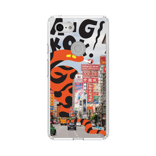 Bangkok Chinatown Snake Street Scene Google Pixel 3 XL Case