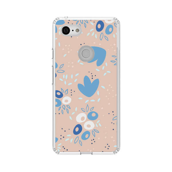 Blue Floral Pattern Google Pixel 3 XL Case