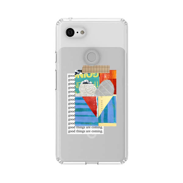Colorful Abstract Collage with Geometric Shapes Google Pixel 3 XL Case