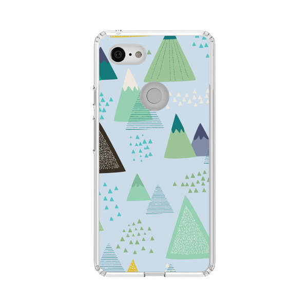 Colorful Abstract Mountain Pattern Google Pixel 3 XL Case