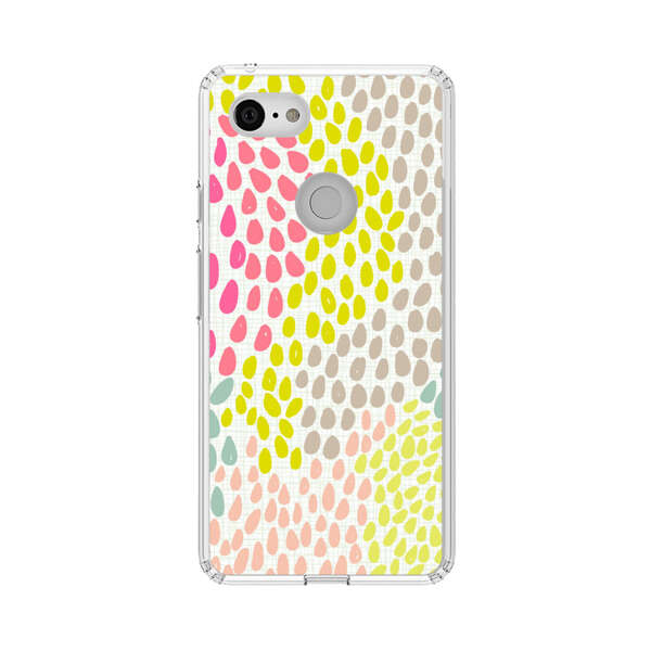 Colorful Abstract Teardrop Pattern Google Pixel 3 XL Case