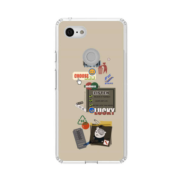Creative Collage of Motivational Elements Google Pixel 3 XL Case