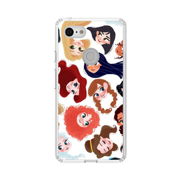 Diverse Animated Girl Faces Google Pixel 3 XL Case