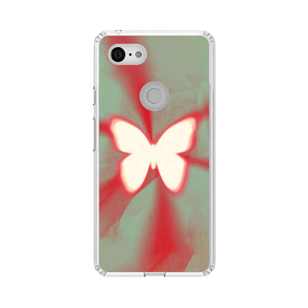 Glowing White Butterfly Abstract Radiant Design Google Pixel 3 XL Case