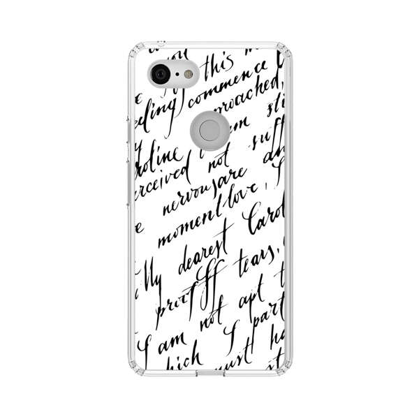 Handwritten Calligraphy Google Pixel 3 XL Case