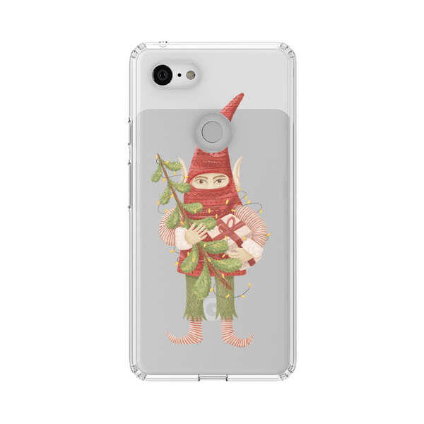 Holiday Gnome with Mistletoe and Gift Google Pixel 3 XL Case
