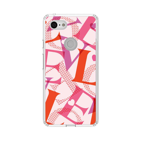 Love Colorful Letters Pattern Google Pixel 3 XL Case